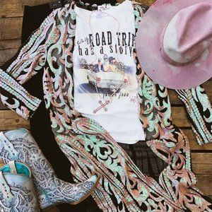 Royal Sequin Bling Duster Bubblegum New